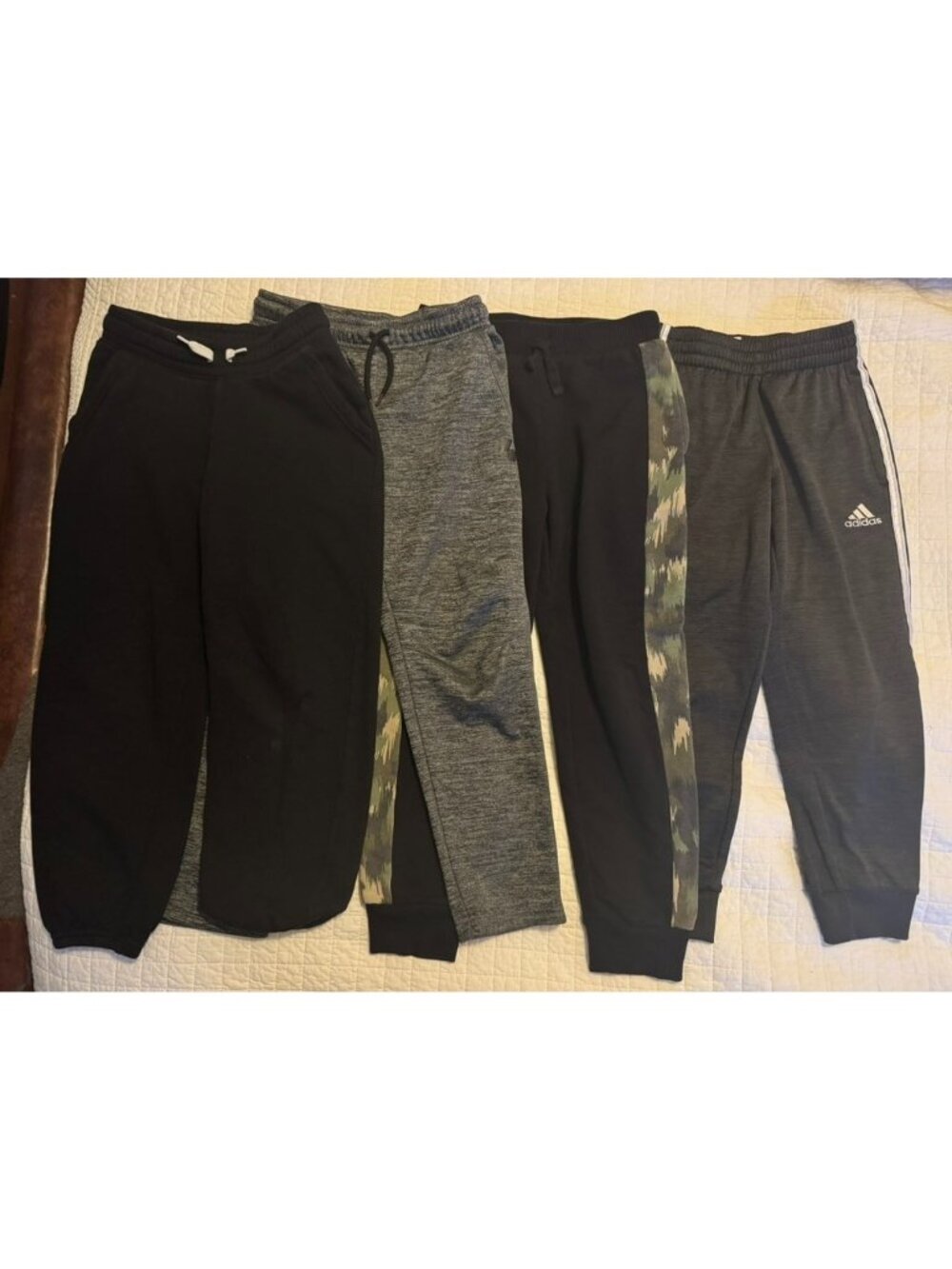Sweatpants Boys 8 Lot of 4 Athletic Jogger Logo Pull On Comfort
